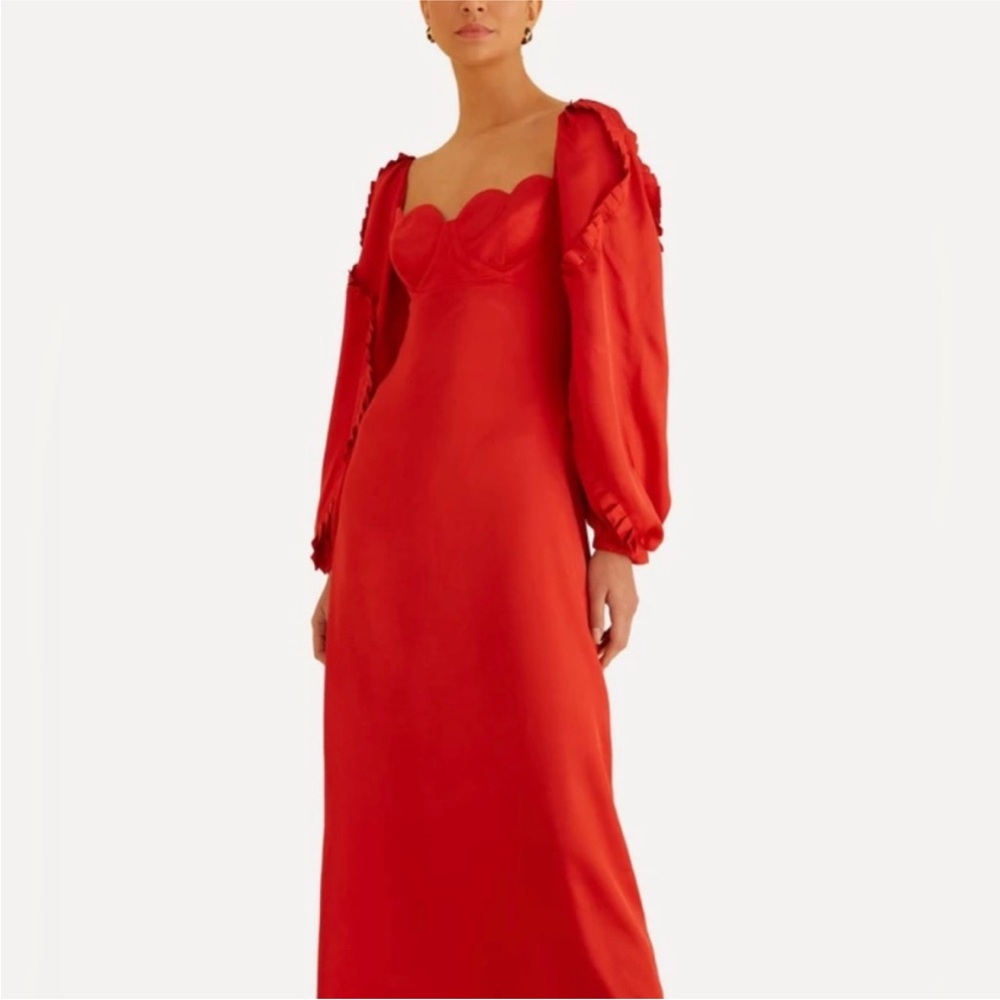 Farm Rio Heart Neckline Midi Dress 💖